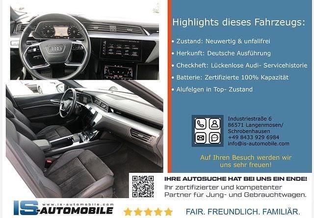Gebraucht Audi e-tron Sportback Advanced 230 kW (313 PS) 2020 Weiß SUV
