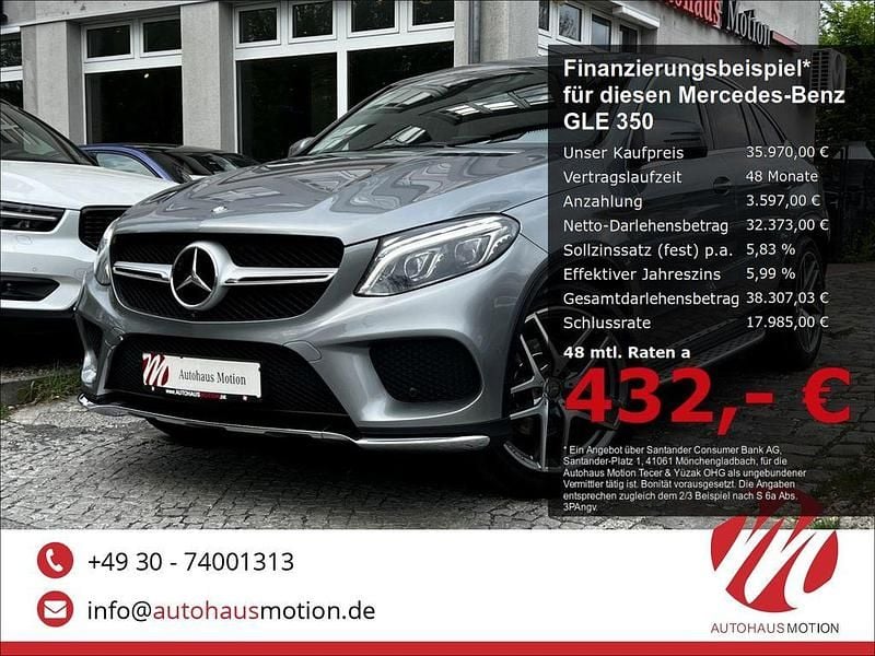 Palladiumsilber metalliclack Gebraucht 2017 Mercedes GLE350 AMG Coupé | 35.970 € (Fairer Preis) - Bild 1/4