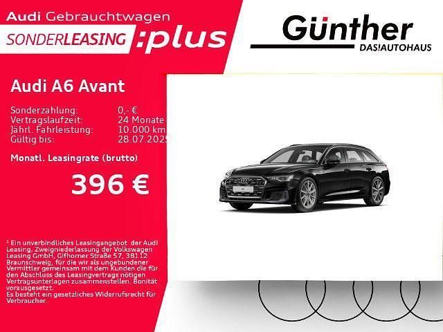 Mythosschwarz metallic Gebraucht 2024 Audi A6 S-Line Kombi | 56.500 € - Bild 1/4