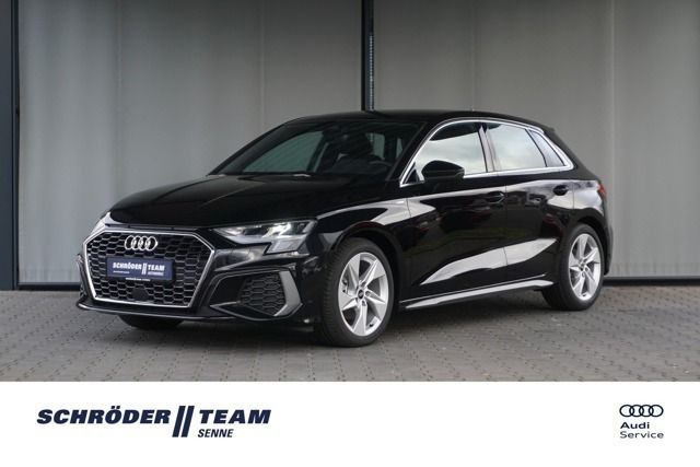 Mythosschwarz metallic Gebraucht 2024 Audi A3 S-Line Limousine | 34.790 € (Guter Preis) - Bild 1/4