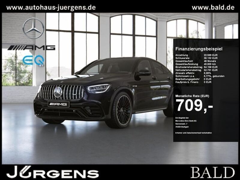 Unilack schwarz Gebraucht 2019 Mercedes GLC63 AMG AMG Coupé | 79.840 € - Bild 1/4