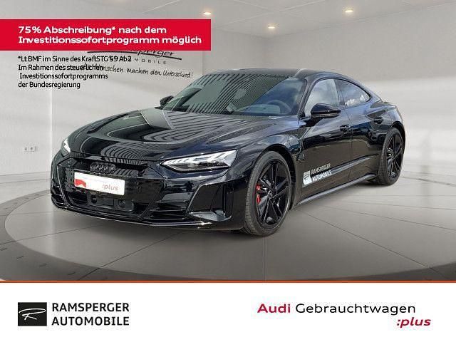 Schwarz (mythosschwarz metallic) Gebraucht 2024 Audi e-tron GT quattro Ambiente Limousine | 93.880 € - Bild 1/4