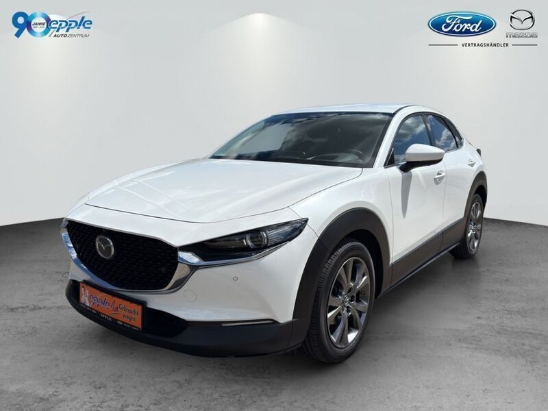 Snowflake white pearl (metallic) Gebraucht 2020 Mazda CX-30 Selection SUV | 21.990 € (Fairer Preis) - Bild 1/4