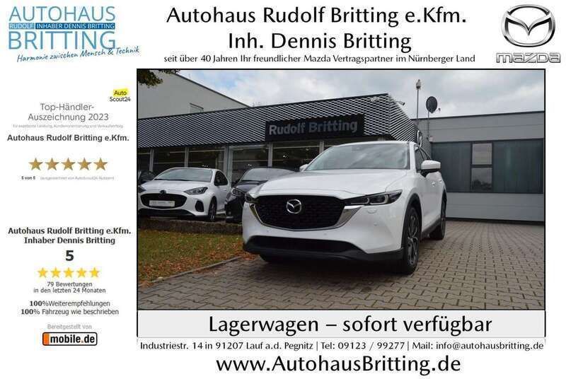 Arctic white Neu 2024 Mazda CX-5 Ad'Vantage SUV | 31.990 € - Bild 1/4