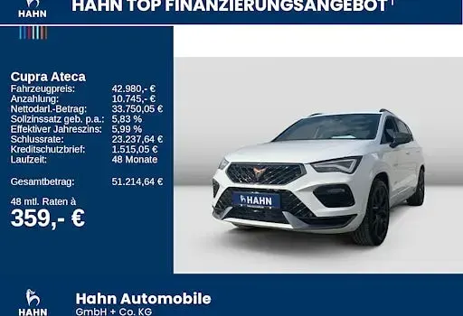 Neu Cupra Ateca VZ 300 PS (220 kW) 2026 Weiß SUV