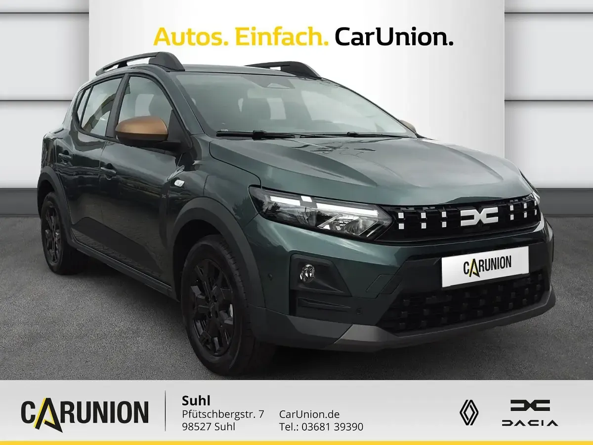 Neu Dacia Sandero Extreme 122 PS (89 kW) 2026 Zeder grün SUV