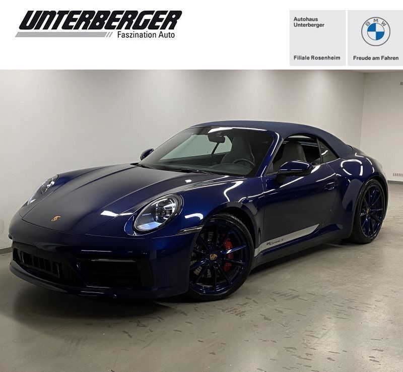 Blau Gebraucht 2021 Porsche 911 Carrera 4 Cabriolet Cabrio | 118.450 € - Bild 1/4