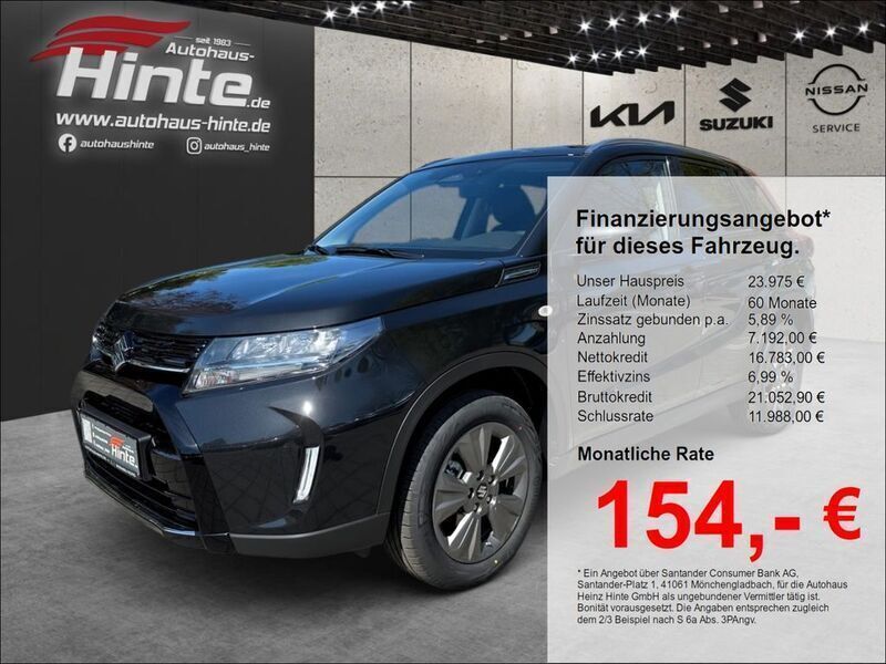 Schwarz Neu 2025 Suzuki Vitara Comfort SUV | 23.975 € (Fairer Preis) - Bild 1/3