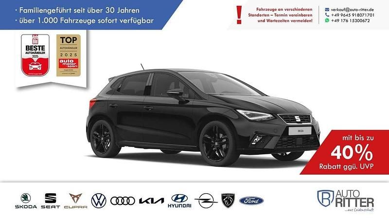 Midnight schwarz metallic Neu 2025 Seat Ibiza Black Edition Limousine | 25.890 € (Fairer Preis) - Bild 1/4