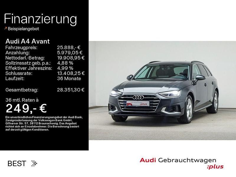 Manhattangrau metallic Gebraucht 2022 Audi A4 Advanced Plus Kombi | 25.888 € (Fairer Preis) - Bild 1/4