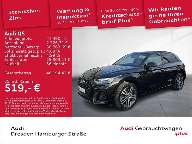 Mythosschwarz metallic Gebraucht 2022 Audi Q5 Ambiente SUV | 41.490 € (Fairer Preis) - Bild 1/3