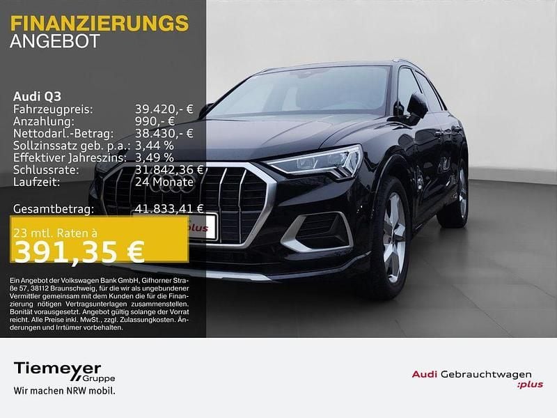 Mythosschwarz metallic Gebraucht 2025 Audi Q3 S-Line SUV | 38.870 € (Guter Preis) - Bild 1/4