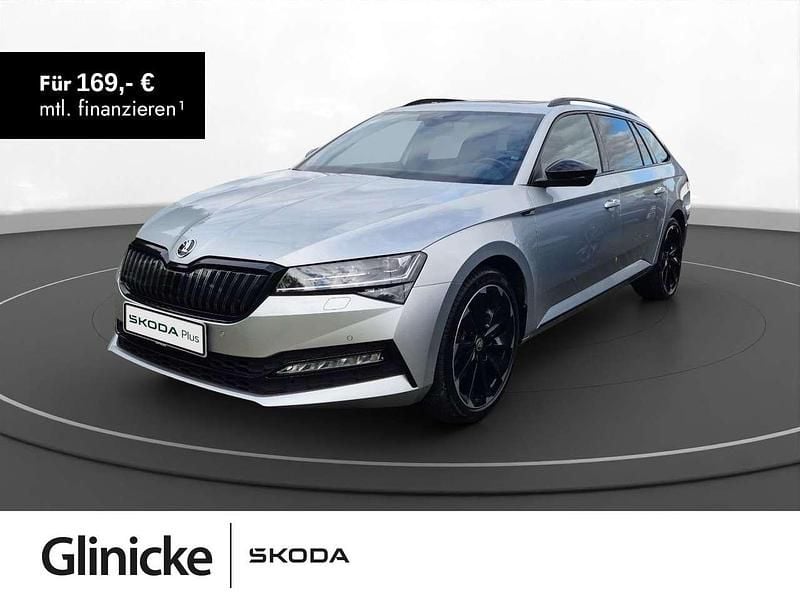 Silber Gebraucht 2021 Skoda Superb SportLine Kombi | 22.880 € (Superpreis) - Bild 1/1