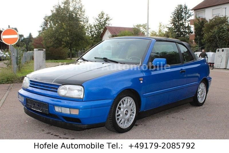 Kornblumenblau Gebraucht 1998 VW Golf Cabriolet Cabrio | 1.450 € (Superpreis) - Bild 1/4