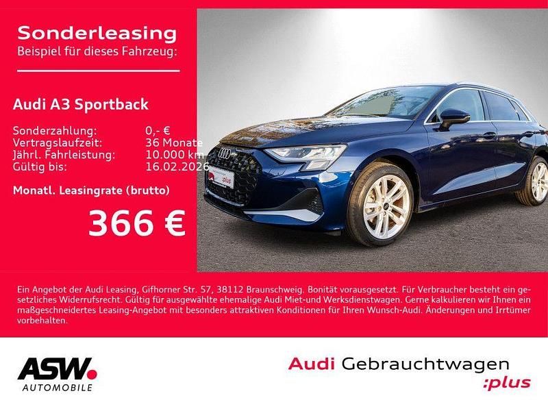 Navarrablau metallic Gebraucht 2024 Audi A3 Advanced Plus Limousine | 32.930 € (Fairer Preis) - Bild 1/4