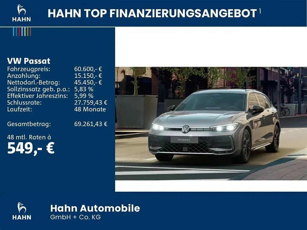 Brugt VW Passat R-line 193 HK (141 kW) 2026 Grå Stationcar