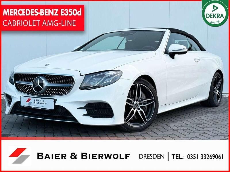 Weiß Gebraucht 2019 Mercedes E350 AMG line Cabrio | 47.990 € (Teuer) - Bild 1/4