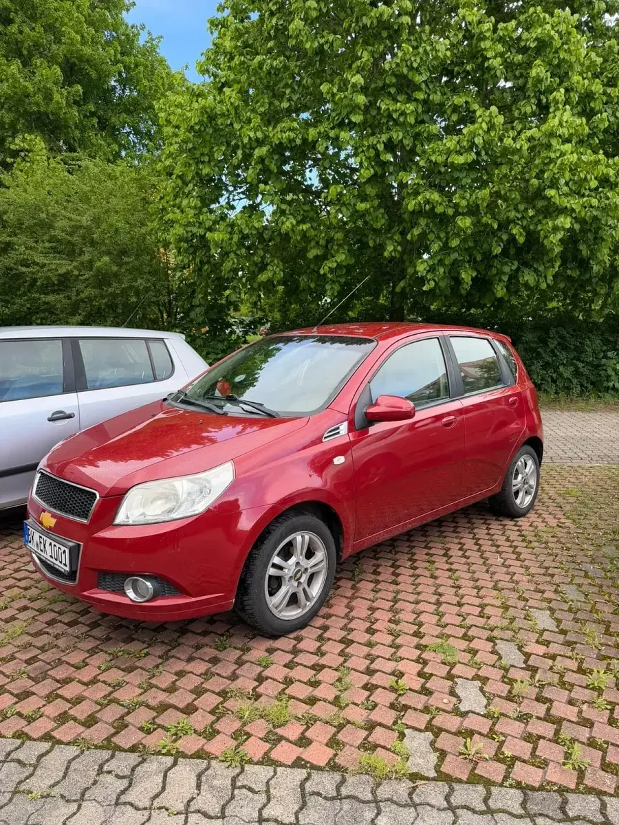 Brugt Chevrolet Aveo 101 HK (74 kW) 2009 Rød Hatchback