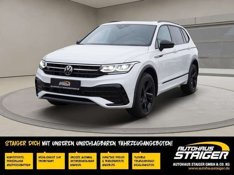 Oryx weiß Gebraucht 2023 VW Tiguan Allspace R-line SUV | 44.400 € (Teuer) - Bild 1/4