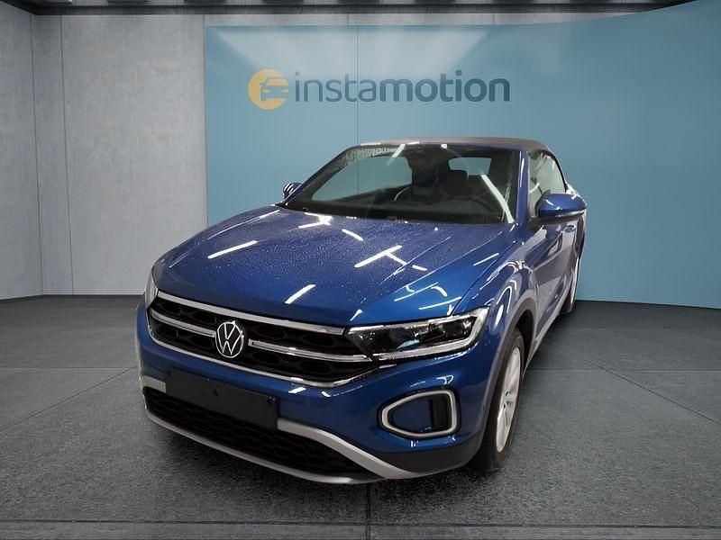 Blau Gebraucht 2024 VW T-Roc Cabriolet Cabrio | 36.799 € (Fairer Preis) - Bild 1/4