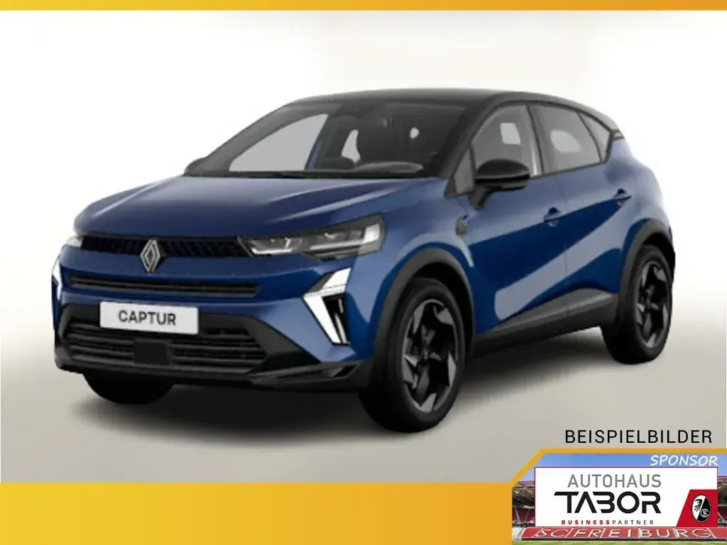 Neu Renault Captur Techno 101 PS (74 kW) 2025 Grau (stahlgrau metallic + highlandg) SUV