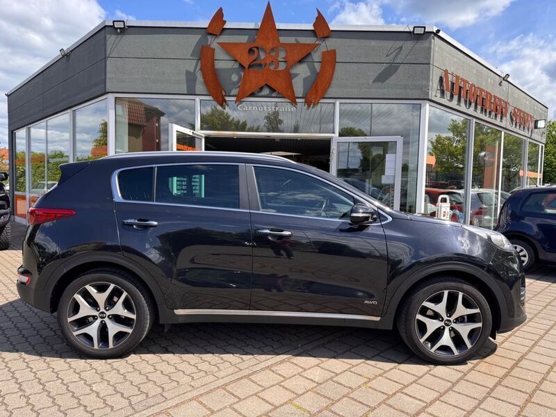 (1k) zilinaschwarz met. Gebraucht 2017 Kia Sportage GT-Line SUV | 17.950 € (Fairer Preis) - Bild 1/4