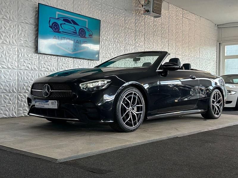 Schwarz Gebraucht 2021 Mercedes E200 AMG line Cabrio | 46.500 € (Guter Preis) - Bild 1/4