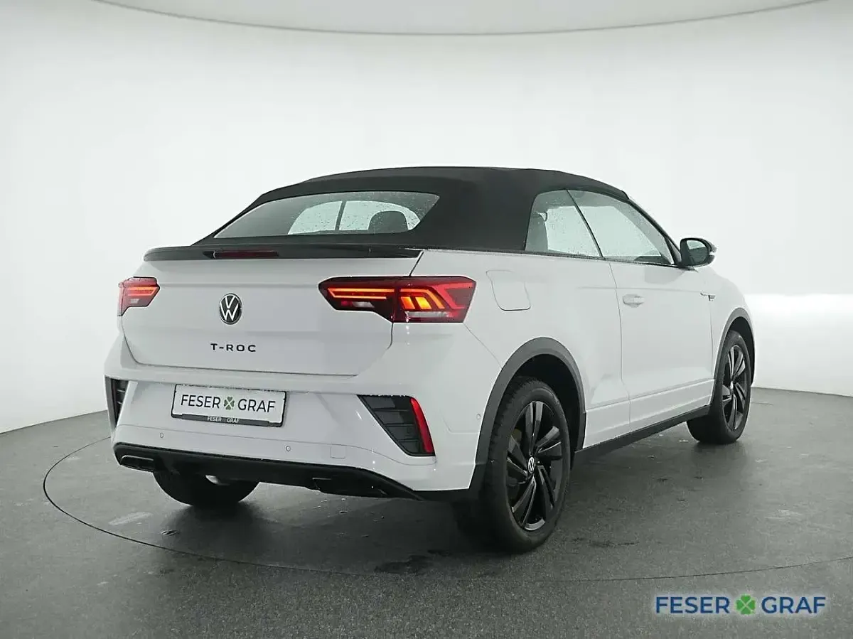 Gebraucht VW T-Roc Cabriolet R-line 150 PS (110 kW) 2026 Pure white uni / schwarz Cabrio