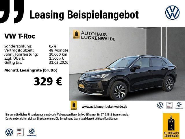 Neu VW T-Roc Pro 116 PS (85 kW) 2026 Schwarz SUV