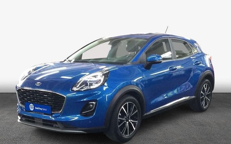 Blau Gebraucht 2021 Ford Puma Titanium SUV | 17.333 € (Guter Preis) - Bild 1/4
