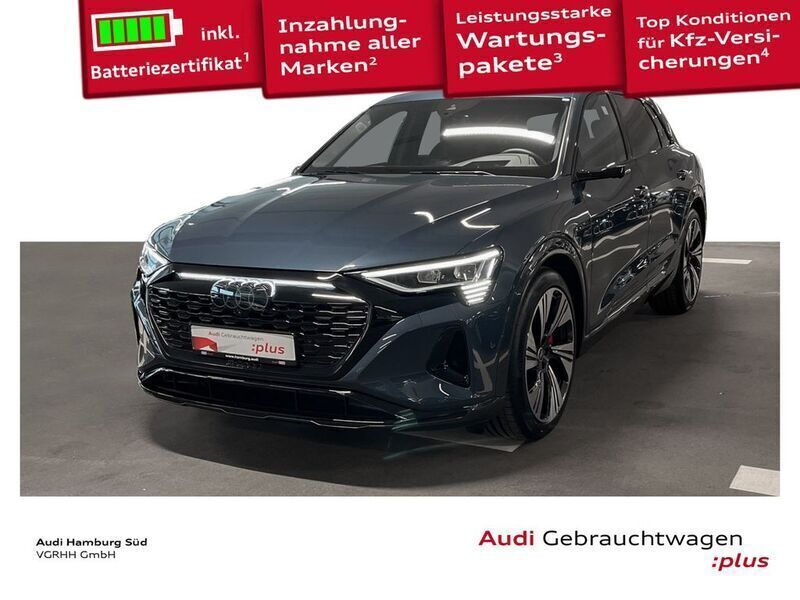 3d plasmablau metallic Gebraucht 2023 Audi Q8 e-tron Advanced SUV | 56.770 € (Etwas zu teuer) - Bild 1/3
