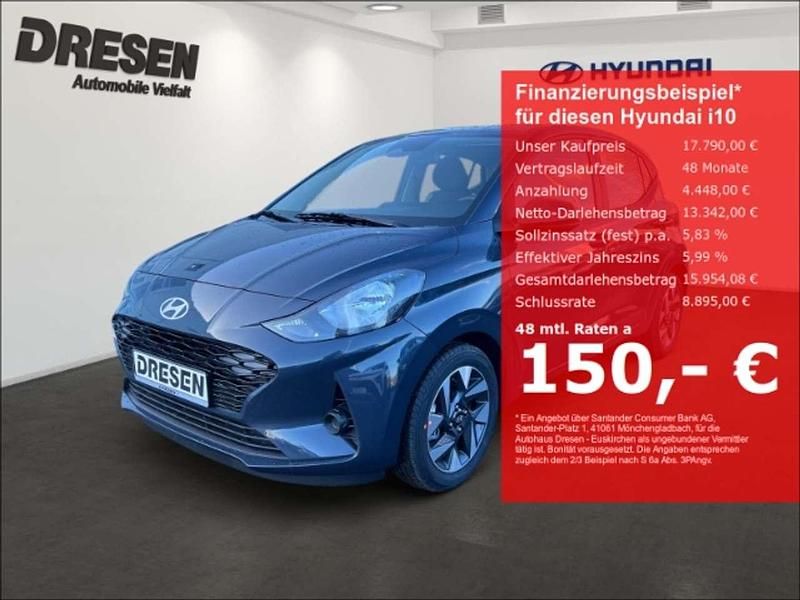 Blau Gebraucht 2024 Hyundai i10 Trend Kleinwagen | 18.650 € (Teuer) - Bild 1/4