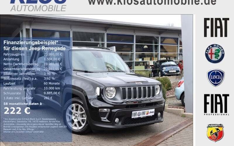 Schwarz Gebraucht 2022 Jeep Renegade Limited SUV | 20.990 € (Guter Preis) - Bild 1/4