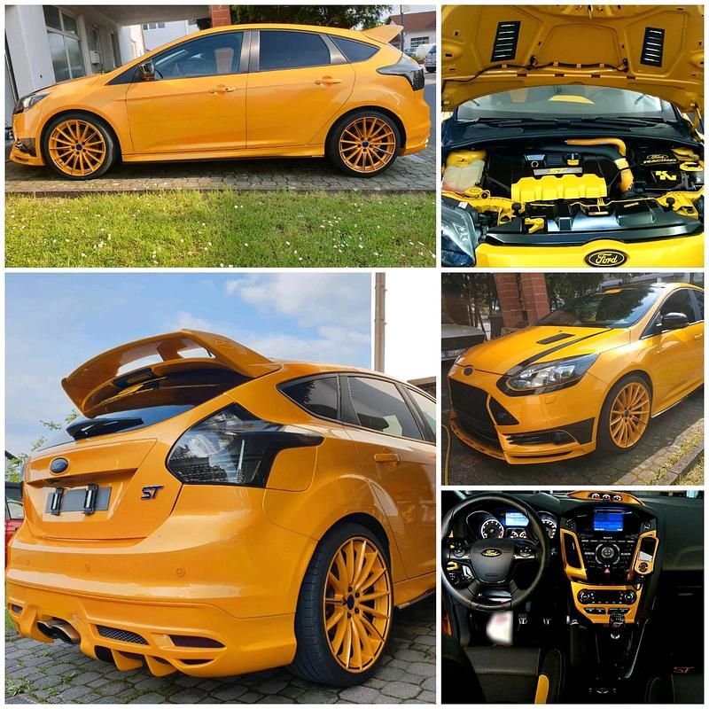Second-hand Ford Focus ST 250 CP (183 kW) 2014 Galben Berlinǎ