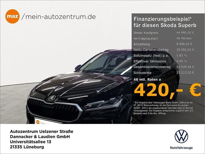 Gebraucht Skoda Superb Selection 150 PS (110 kW) 2025 Schwarz Kombi