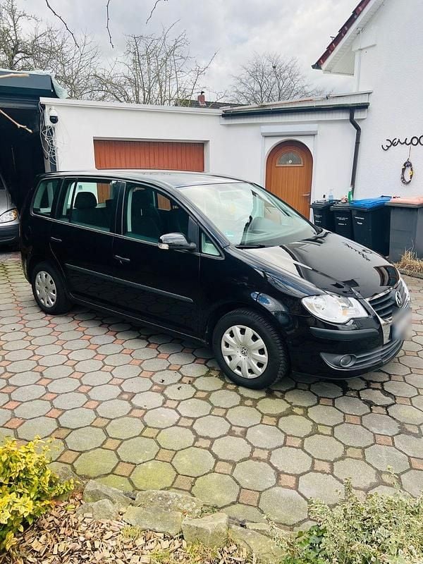 Gebraucht VW Touran Conceptline 140 PS (102 kW) 2007 Schwarz Van / Kleinbus