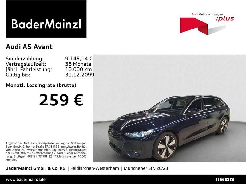 Blau Gebraucht 2025 Audi A5 Kombi | 46.430 € (Superpreis) - Bild 1/3