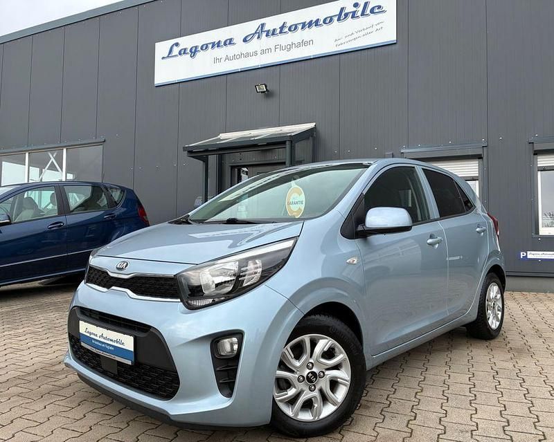 Blau Gebraucht 2017 Kia Picanto DREAM-TEAM Edition Kleinwagen | 9.499 € (Fairer Preis) - Bild 1/4