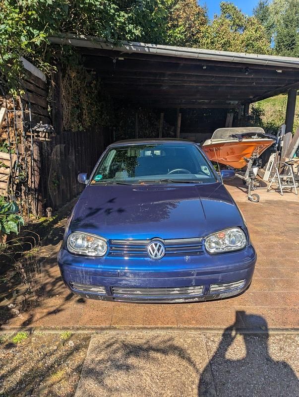 Blau Gebraucht 2000 VW Golf Cabriolet Cabrio | 1.900 € (Superpreis) - Bild 1/4