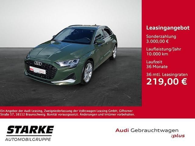 Distriktgrün metallic Gebraucht 2025 Audi A3 Advanced Plus | 34.540 € - Bild 1/4