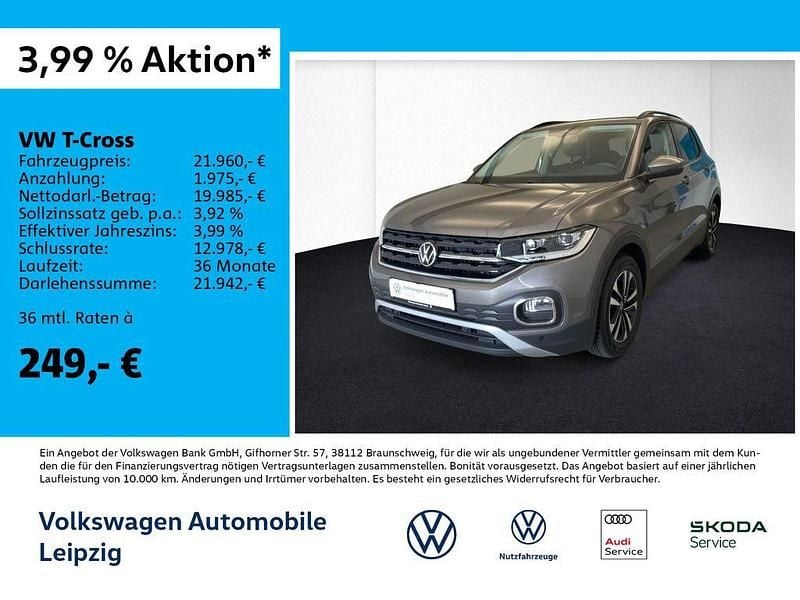 Grau Gebraucht 2021 VW T-Cross United SUV | 21.960 € (Fairer Preis) - Bild 1/3