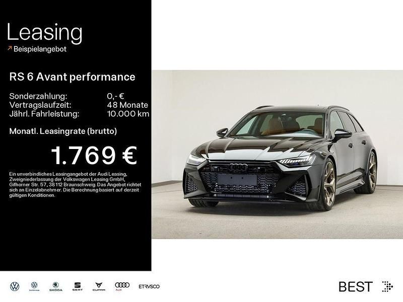 Mythosschwarz metallic Gebraucht 2025 Audi RS6 Performance Kombi | 136.285 € (Teuer) - Bild 1/4