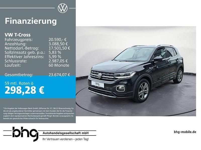 Schwarz Gebraucht 2020 VW T-Cross Style SUV | 20.590 € (Fairer Preis) - Bild 1/4