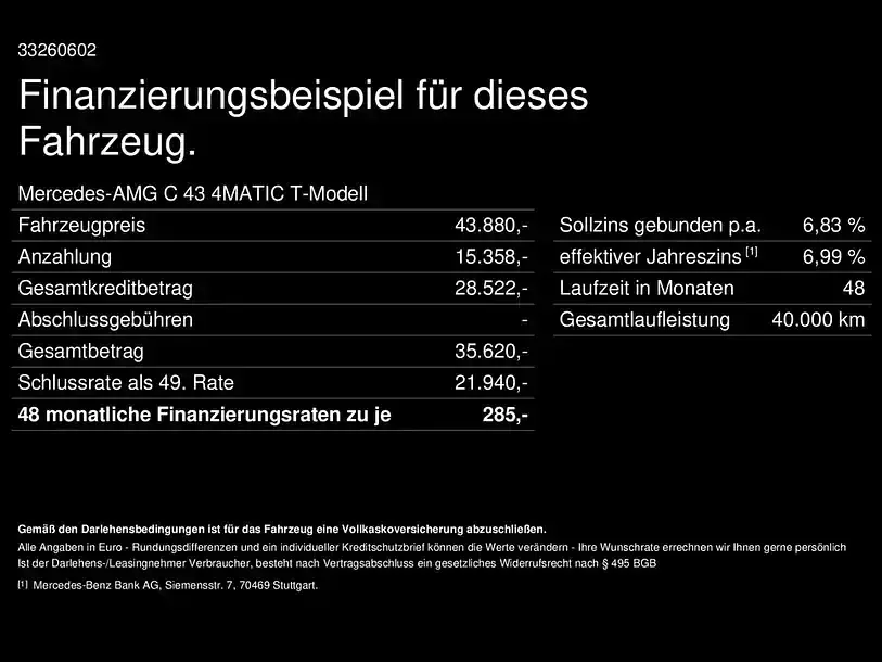 Gebraucht Mercedes C43 AMG AMG 408 PS (300 kW) 2023 Lack selenitgrau Kombi