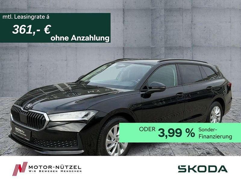 Ebony schwarz metallic Gebraucht 2025 Skoda Superb Essence Kombi | 34.630 € - Bild 1/4