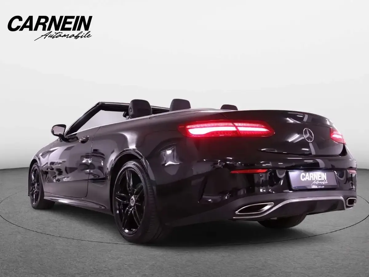 Gebraucht Mercedes E300 AMG line 245 PS (180 kW) 2018 Schwarz/baltic black Cabrio