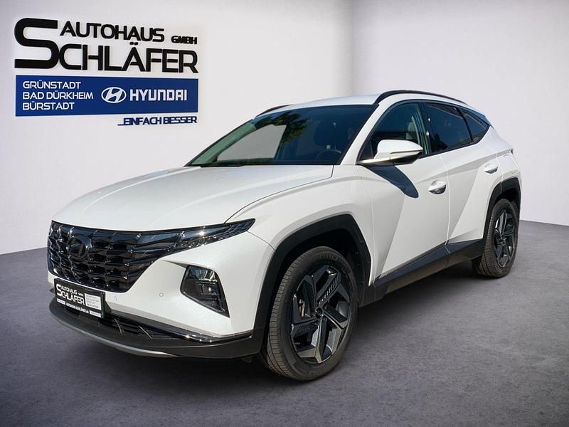 Serenity white / mic Gebraucht 2023 Hyundai Tucson Trend SUV | 33.980 € (Etwas zu teuer) - Bild 1/4