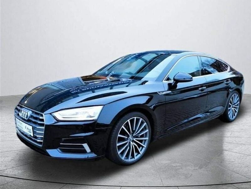 Schwarz Gebraucht 2018 Audi A5 Sportback S-Line Limousine | 22.999 € (Superpreis) - Bild 1/4