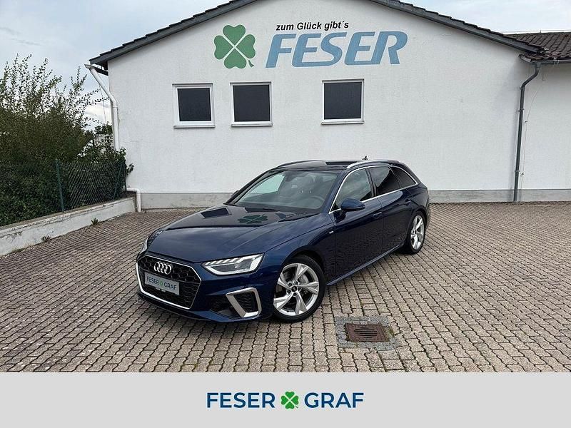 Navarrablau metallic Gebraucht 2022 Audi A4 Ambiente Kombi | 26.870 € (Superpreis) - Bild 1/4