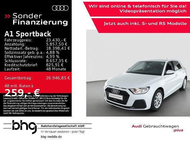 Weiß Gebraucht 2025 Audi A1 Sportback Advanced Kleinwagen | 23.430 € (Fairer Preis) - Bild 1/4